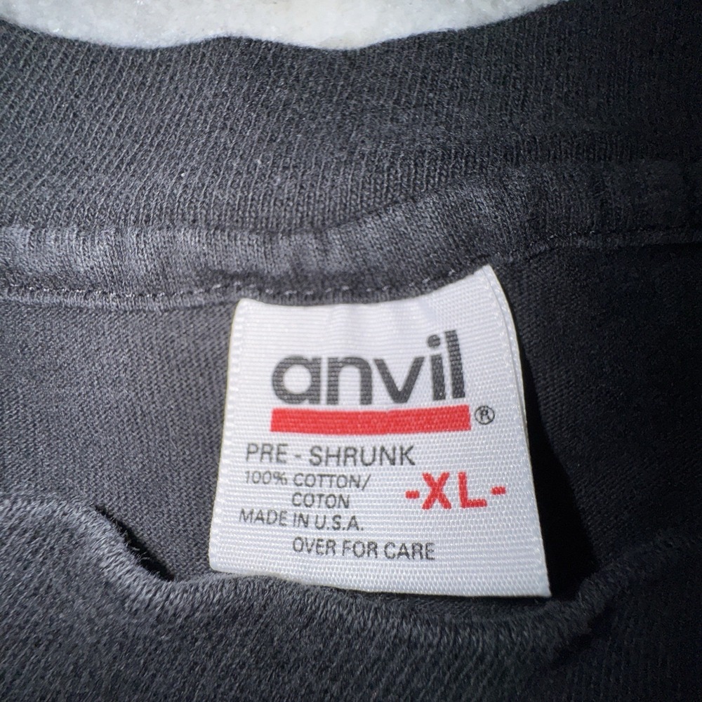 Vintage Anvil Size XL T Shirt Black Embroidered ALASKA Aztec Single Stitch - Picture 3 of 8
